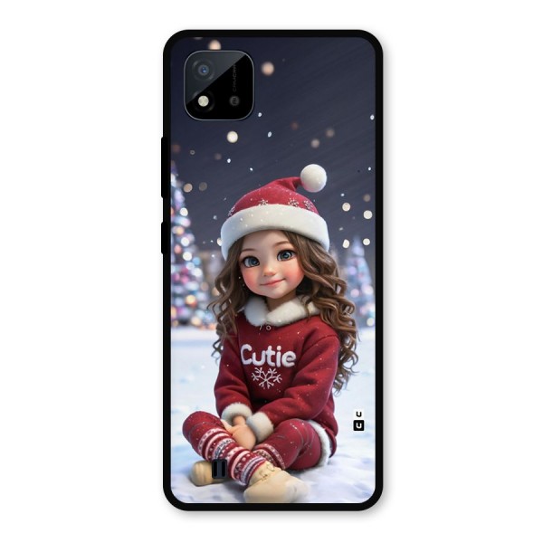 Girl In Snow Metal Back Case for Realme C11 2021