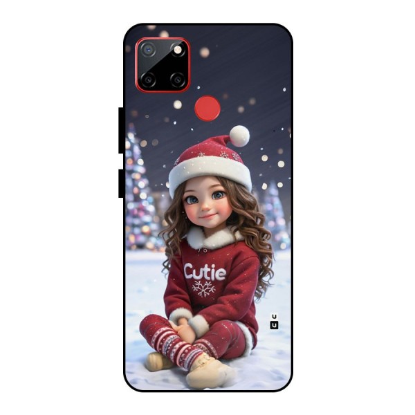 Girl In Snow Metal Back Case for Realme C12