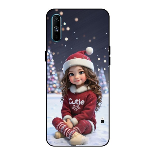 Girl In Snow Metal Back Case for Realme C3