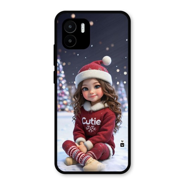 Girl In Snow Metal Back Case for Redmi A1