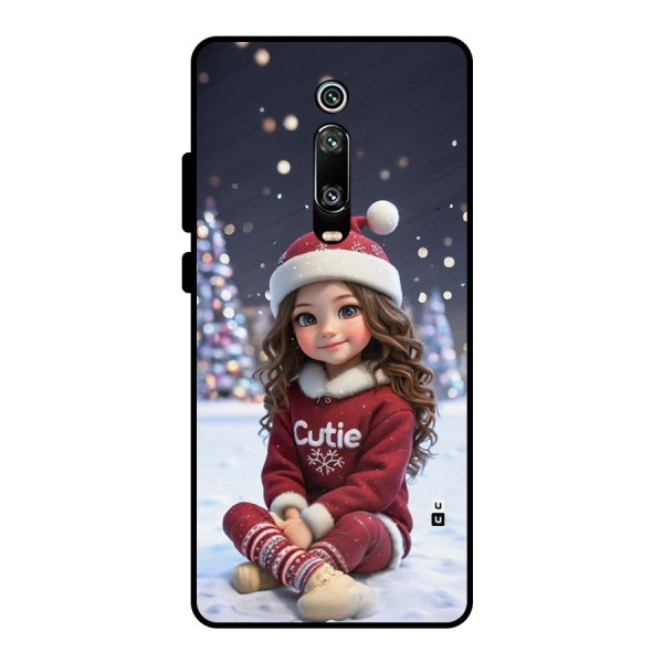 Girl In Snow Metal Back Case for Redmi K20