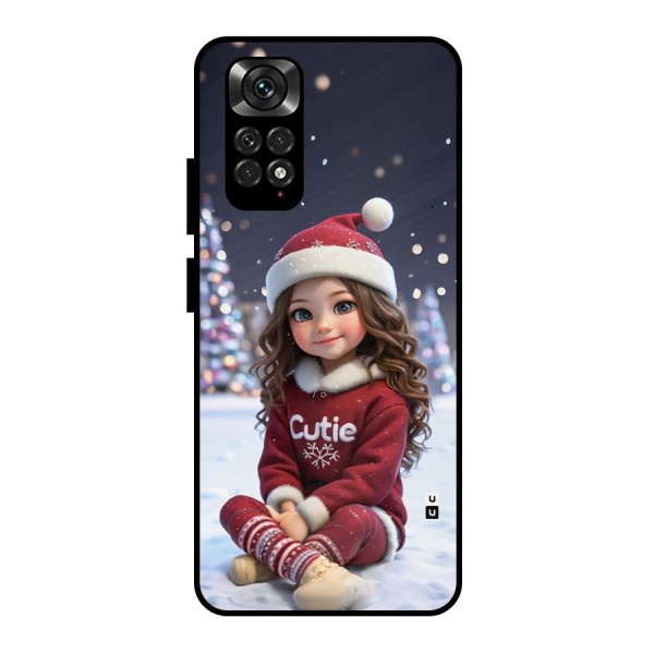 Girl In Snow Metal Back Case for Redmi Note 11 Pro