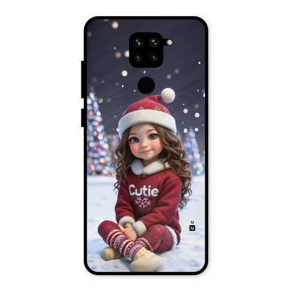 Girl In Snow Metal Back Case for Redmi Note 9