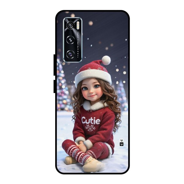 Girl In Snow Metal Back Case for Vivo V20 SE