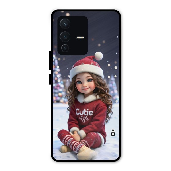 Girl In Snow Metal Back Case for Vivo V23 Pro