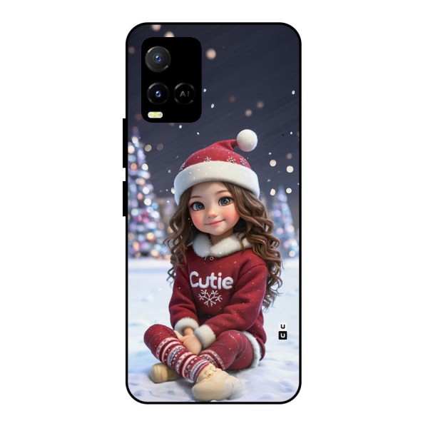 Girl In Snow Metal Back Case for Vivo Y21