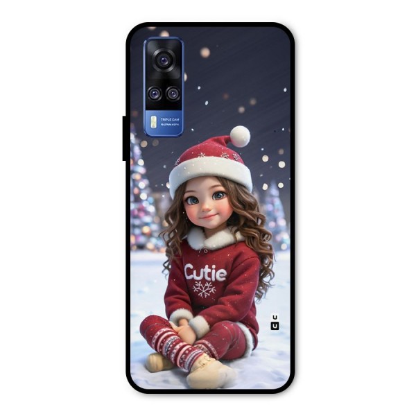 Girl In Snow Metal Back Case for Vivo Y31