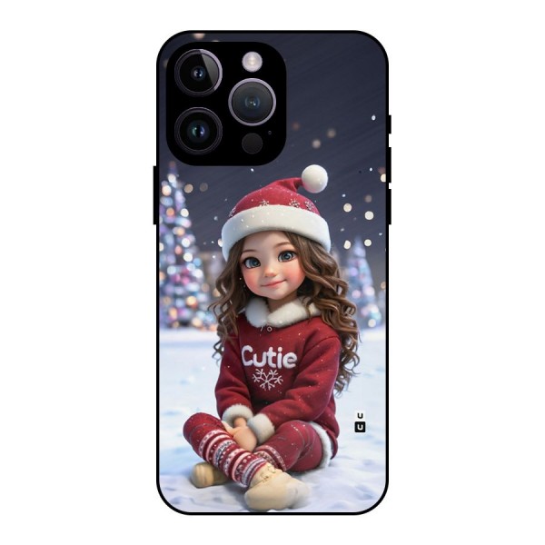 Girl In Snow Metal Back Case for iPhone 14 Pro Max