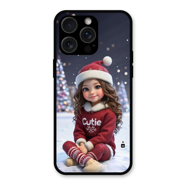 Girl In Snow Metal Back Case for iPhone 15 Pro Max