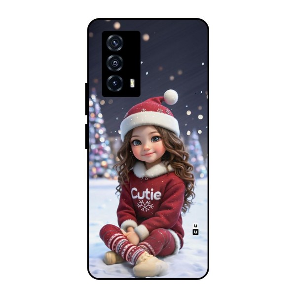 Girl In Snow Metal Back Case for iQOO Z5