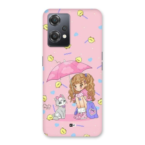 Girl With Cat Back Case for OnePlus Nord CE 2 Lite 5G