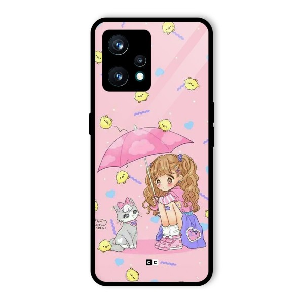 Girl With Cat Back Case for Realme 9