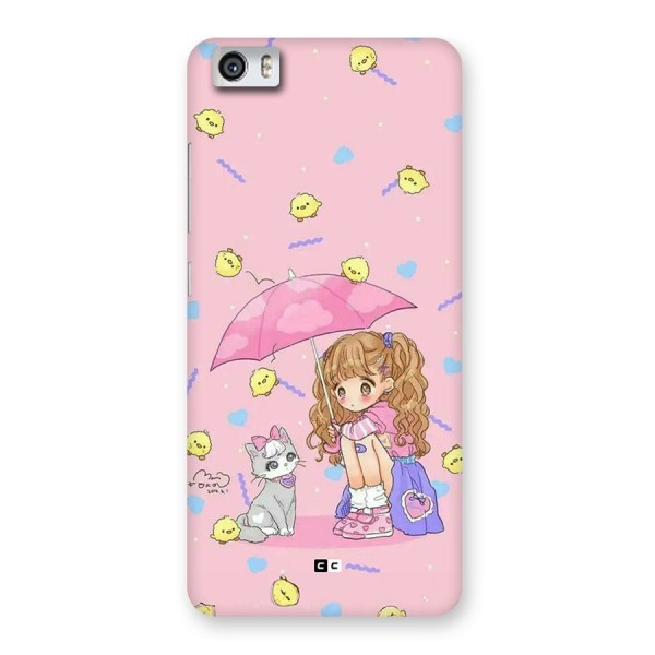 Girl With Cat Back Case for Redmi Mi 5