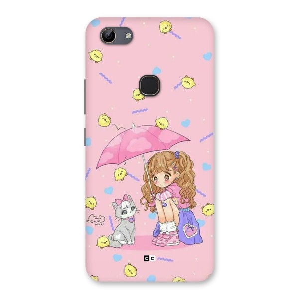 Girl With Cat Back Case for Vivo Y81