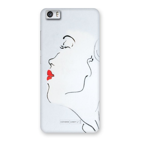 Girl in Red Lipstick Back Case for Xiaomi Redmi Mi5