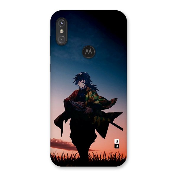 Giyu Tomioka Stance Back Case for Motorola One Power