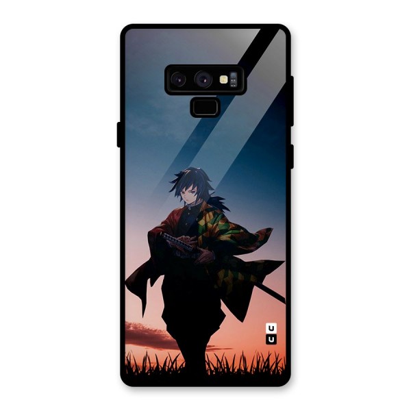 Giyu Tomioka Stance Glass Back Case for Galaxy Note 9