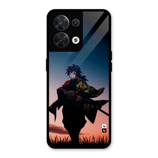 Giyu Tomioka Stance Glass Back Case for Oppo Reno8 5G