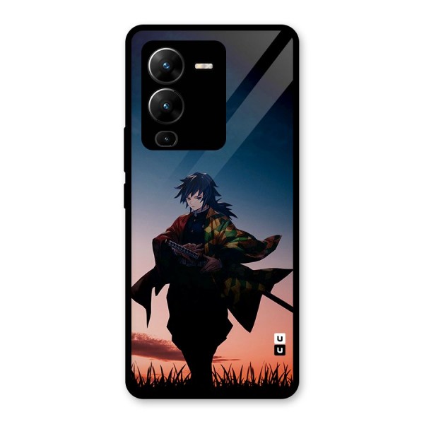 Giyu Tomioka Stance Glass Back Case for Vivo V25 Pro