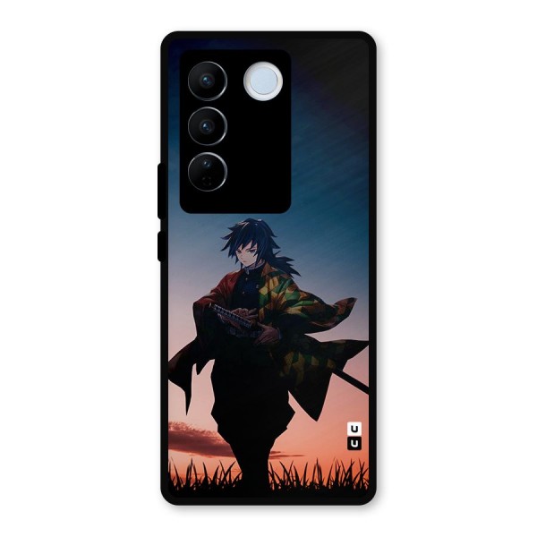 Giyu Tomioka Stance Metal Back Case for Vivo V27 Pro