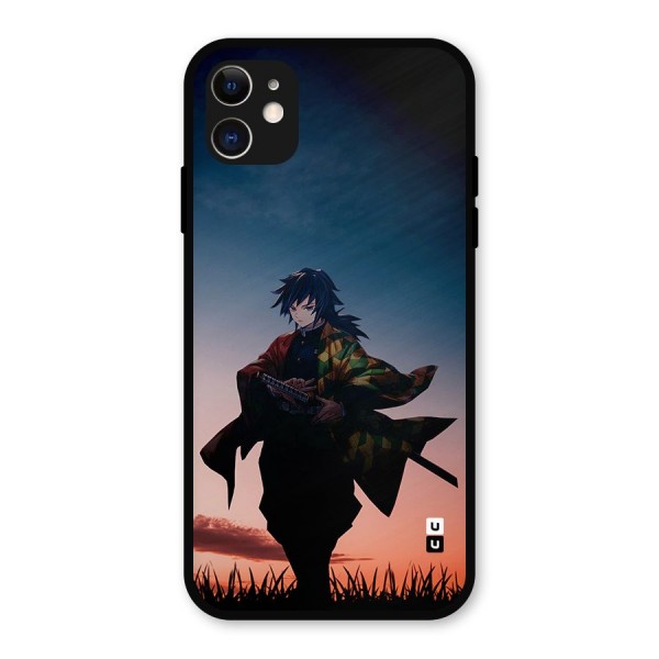 Giyu Tomioka Stance Metal Back Case for iPhone 11