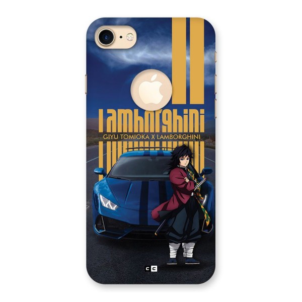 Giyu Tomioka Supercar Back Case for iPhone 8 Logo Cut