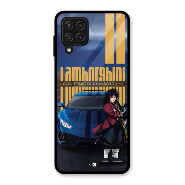 Giyu Tomioka Supercar Glass Back Case for Galaxy A22 4G