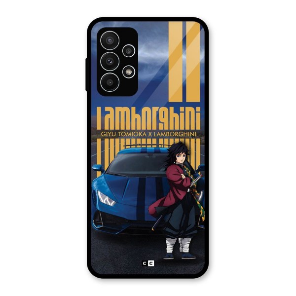 Giyu Tomioka Supercar Glass Back Case for Galaxy A23