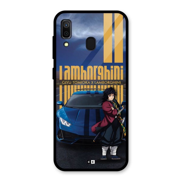 Giyu Tomioka Supercar Glass Back Case for Galaxy A30