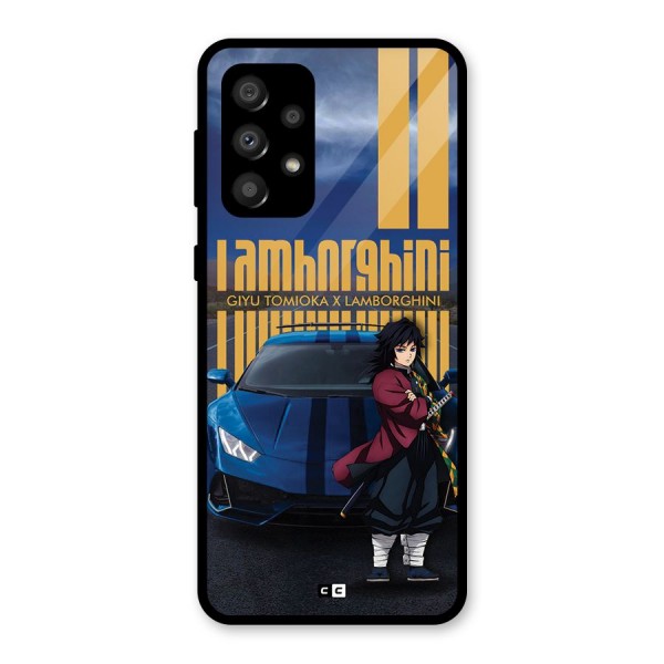 Giyu Tomioka Supercar Glass Back Case for Galaxy A32