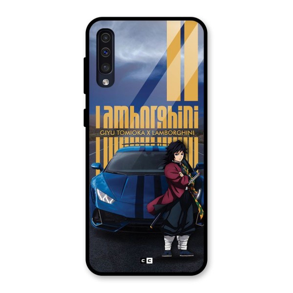 Giyu Tomioka Supercar Glass Back Case for Galaxy A50