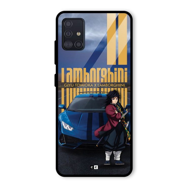 Giyu Tomioka Supercar Glass Back Case for Galaxy A51