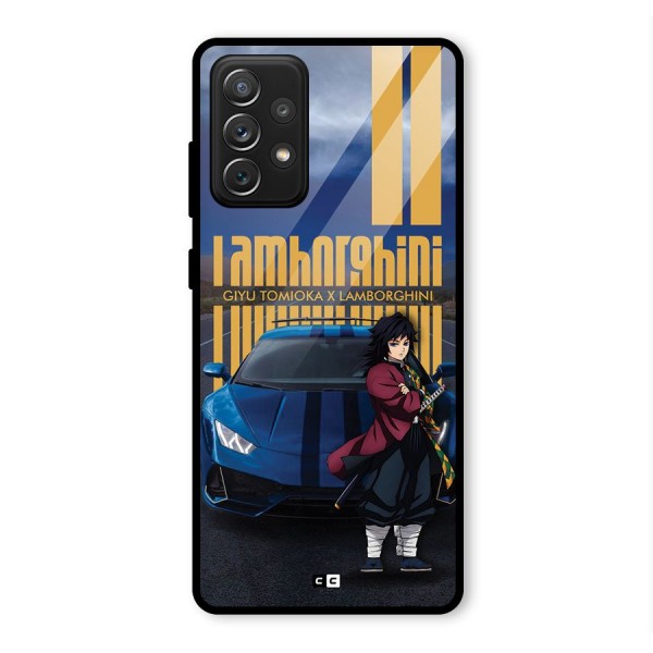 Giyu Tomioka Supercar Glass Back Case for Galaxy A72