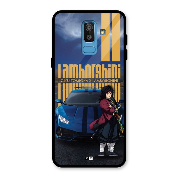 Giyu Tomioka Supercar Glass Back Case for Galaxy J8