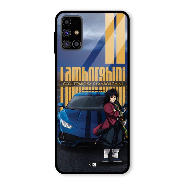 Giyu Tomioka Supercar Glass Back Case for Galaxy M31s