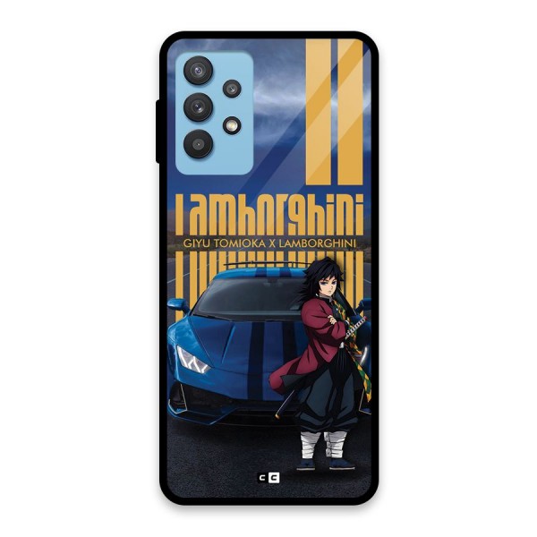 Giyu Tomioka Supercar Glass Back Case for Galaxy M32 5G