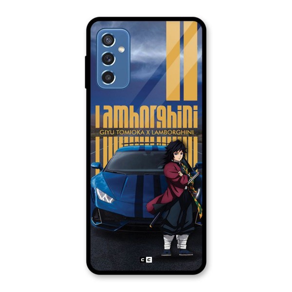 Giyu Tomioka Supercar Glass Back Case for Galaxy M52 5G