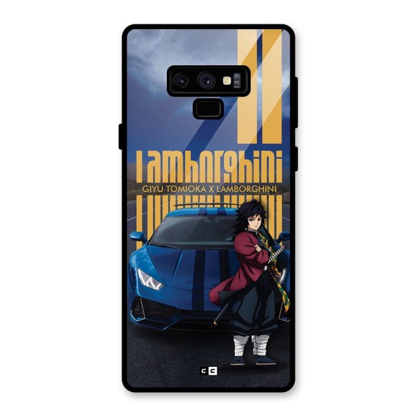 Giyu Tomioka Supercar Glass Back Case for Galaxy Note 9