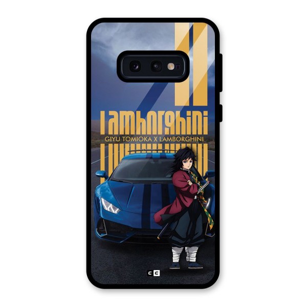 Giyu Tomioka Supercar Glass Back Case for Galaxy S10e