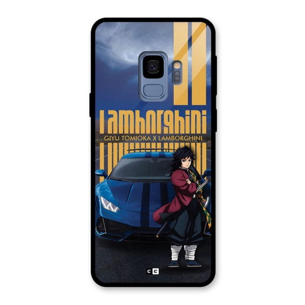 Giyu Tomioka Supercar Glass Back Case for Galaxy S9