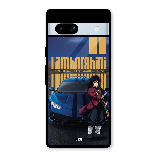 Giyu Tomioka Supercar Glass Back Case for Google Pixel 7a