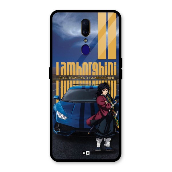 Giyu Tomioka Supercar Glass Back Case for Oppo F11