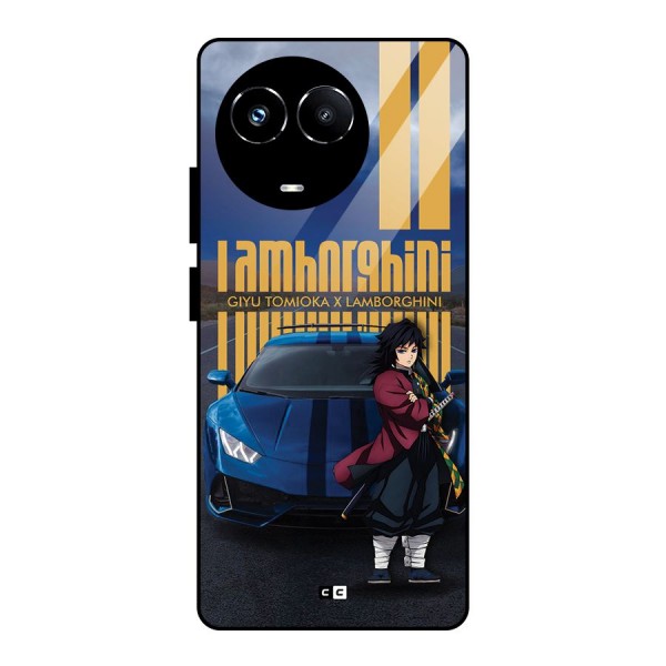 Giyu Tomioka Supercar Glass Back Case for Realme 11X