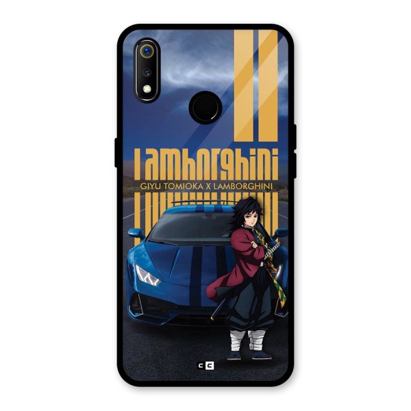 Giyu Tomioka Supercar Glass Back Case for Realme 3i