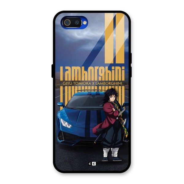 Giyu Tomioka Supercar Glass Back Case for Realme C2