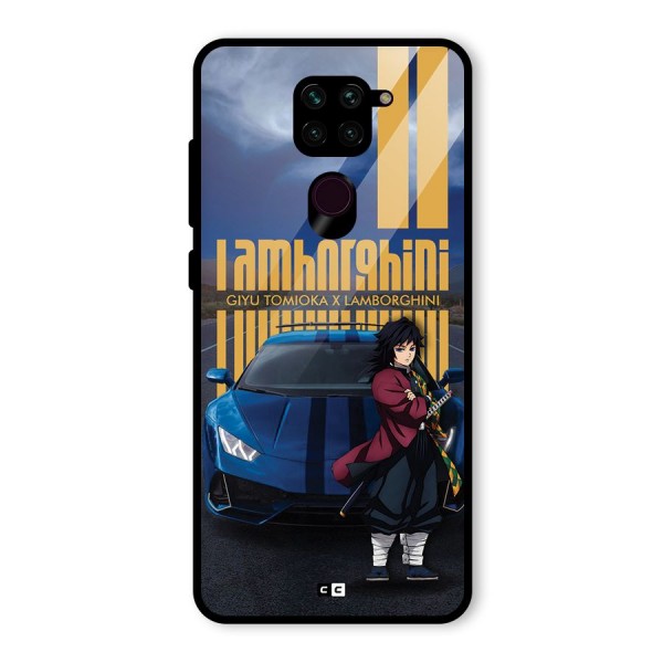 Giyu Tomioka Supercar Glass Back Case for Redmi Note 9