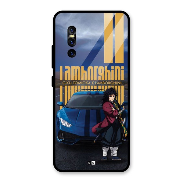 Giyu Tomioka Supercar Glass Back Case for Vivo V15 Pro