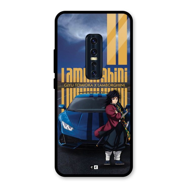 Giyu Tomioka Supercar Glass Back Case for Vivo V17 Pro