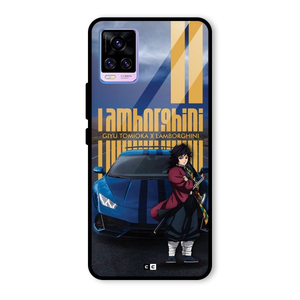 Giyu Tomioka Supercar Glass Back Case for Vivo V20 Pro