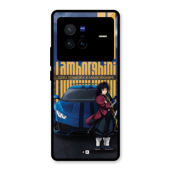 Giyu Tomioka Supercar Glass Back Case for Vivo X80